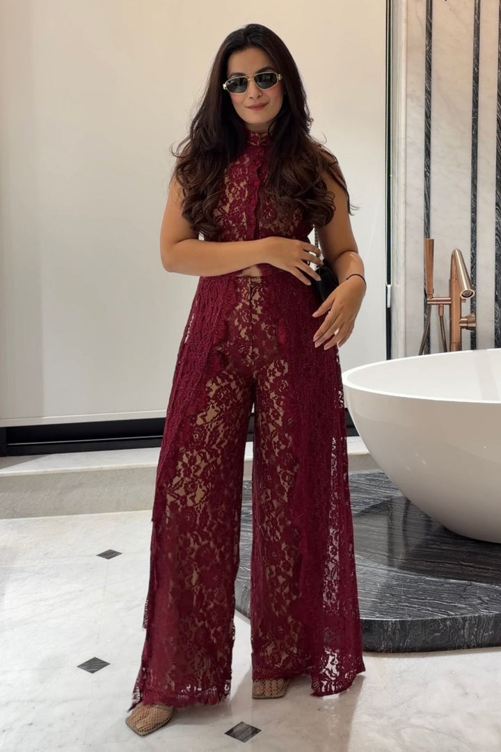 Rose Lace Co-ord Set