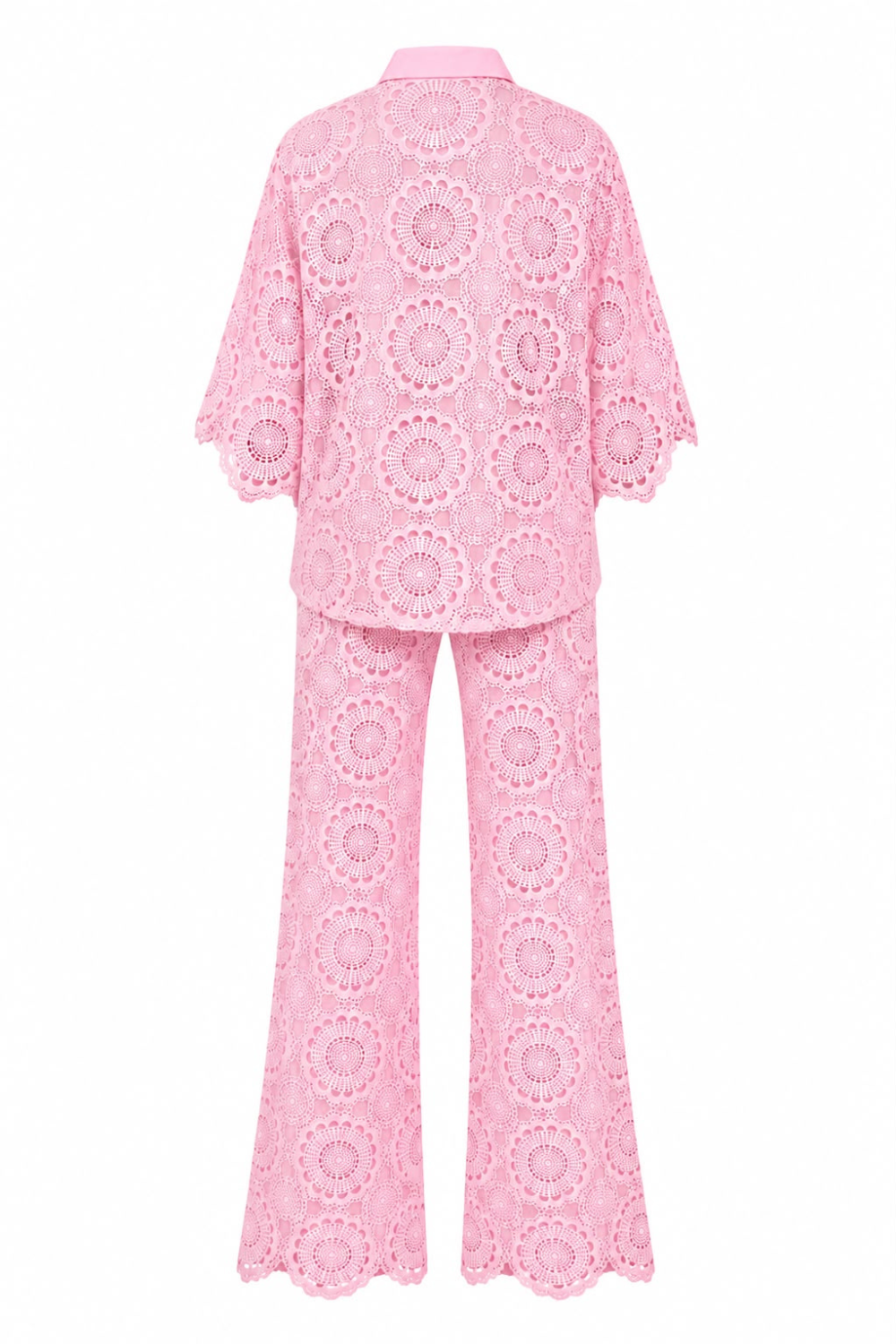 Pink Flora Lace Co Ord Set