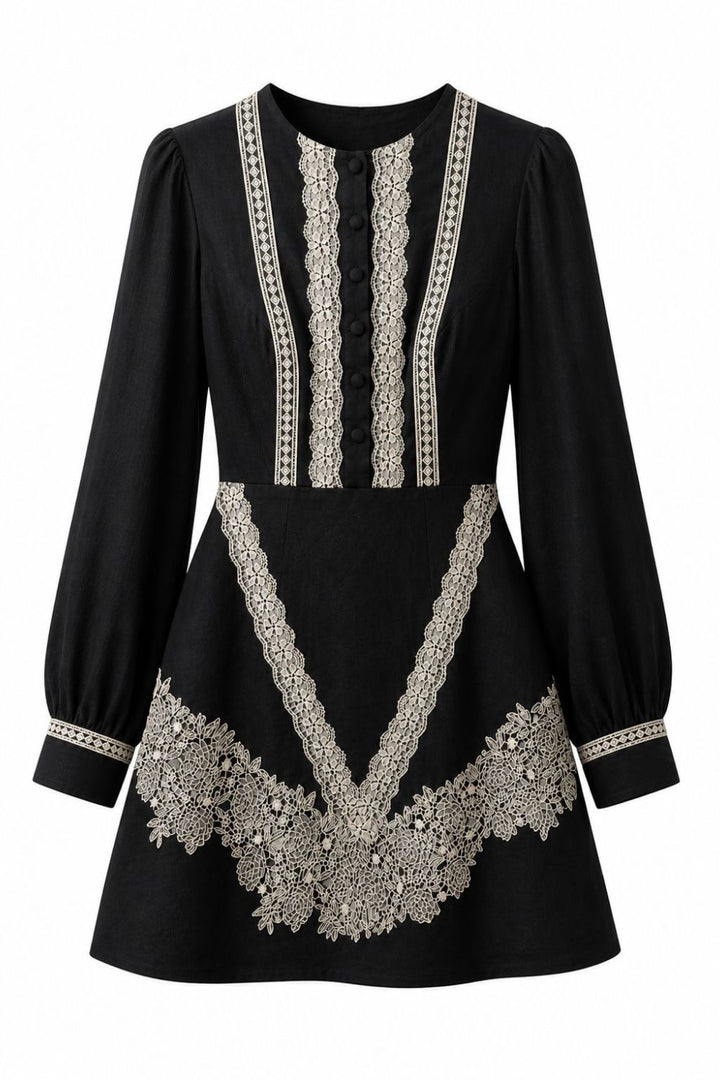 Tessa Noir Mini Dress