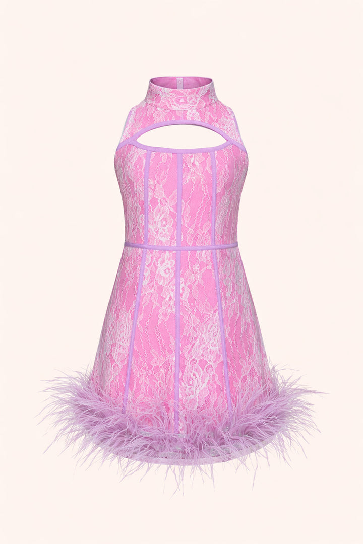 Anya Feather Mini Dress