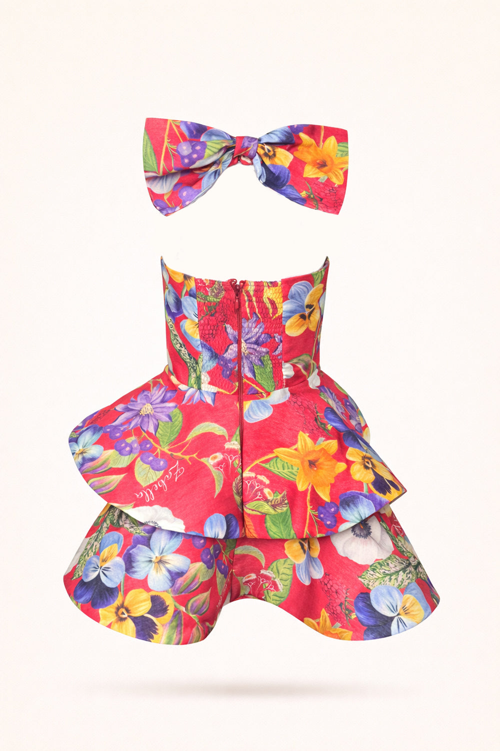 Flora Bow Midi Dress