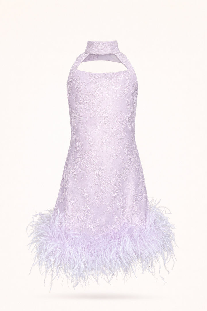 Alice Feather Mini Dress