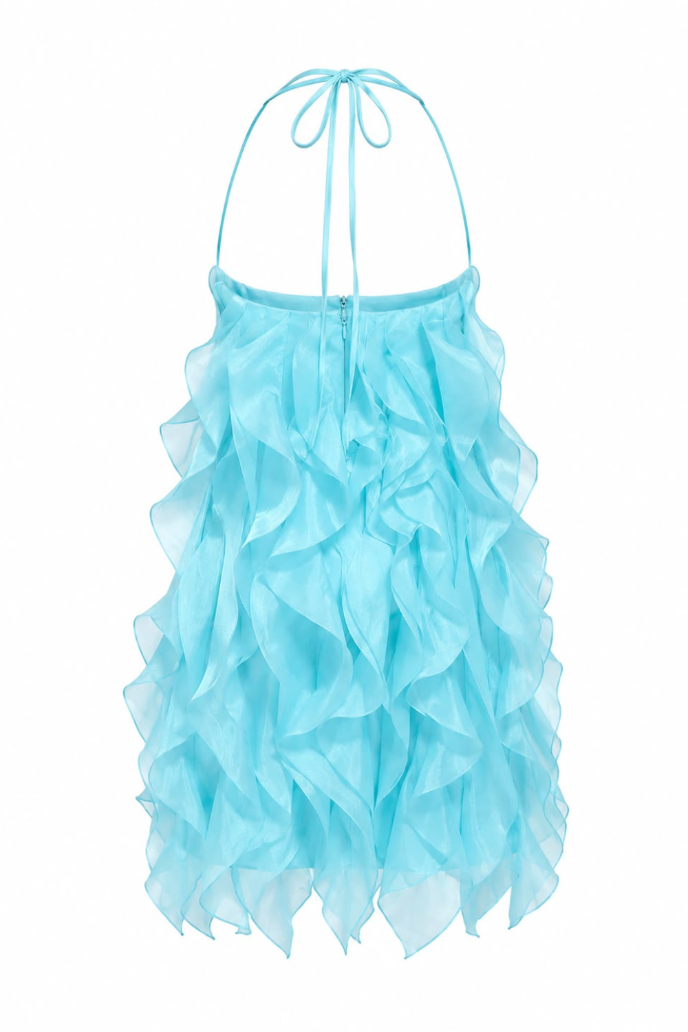 Aqua Ruffle Dress