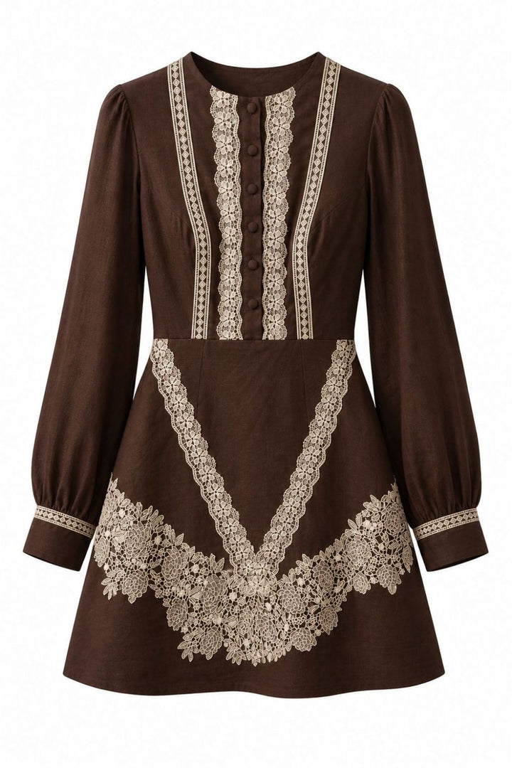 Tessa Chocolate Mini Dress