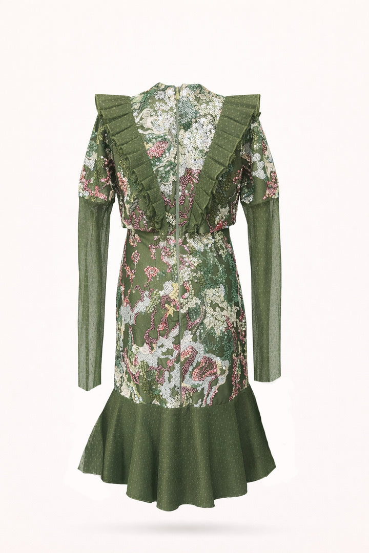 Thea Pleated Midi Dress