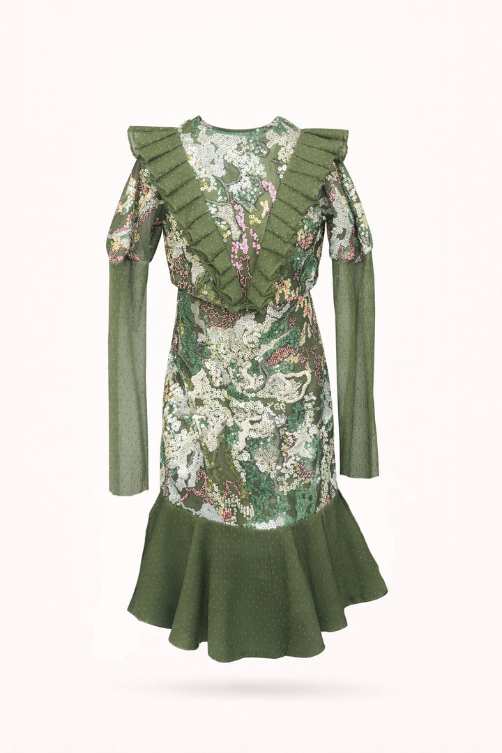 Thea Pleated Midi Dress