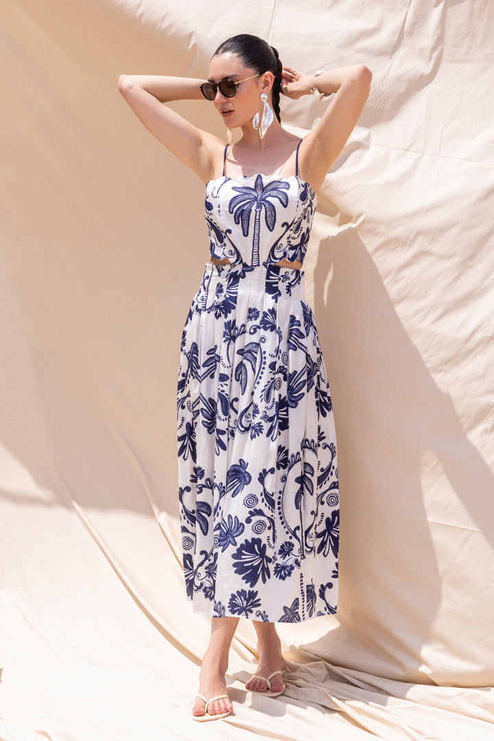 Gwen Print Cutout Dress