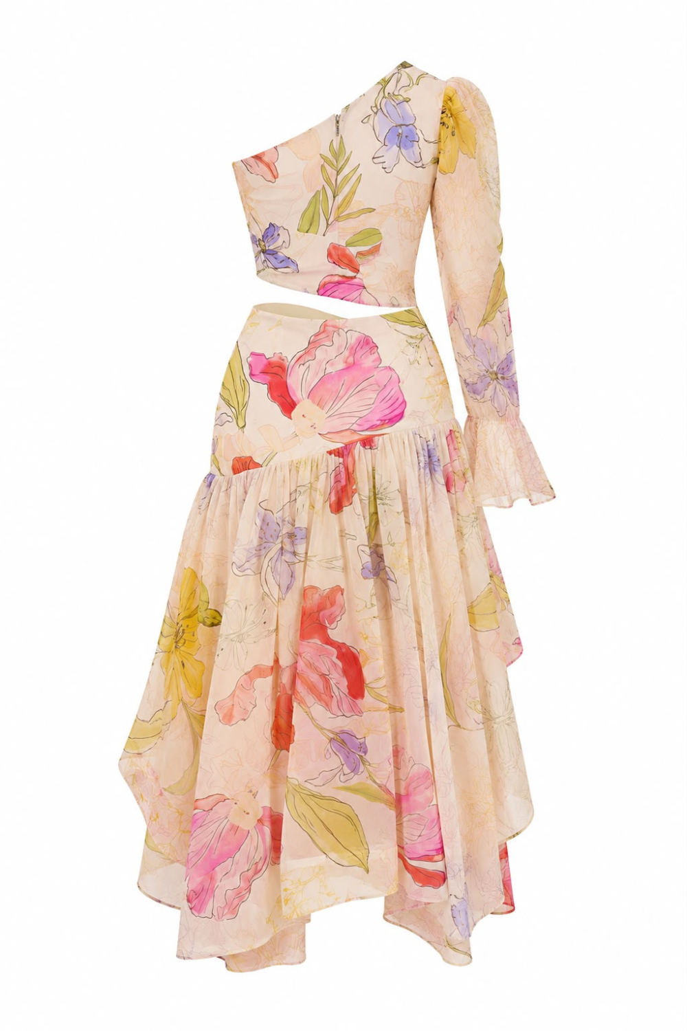 Selina Asymmetric Linen Dress