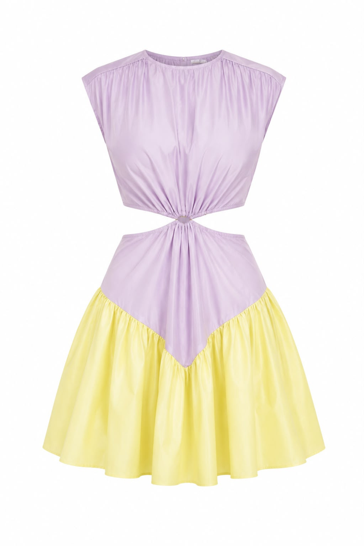 Lavender & Lemon Colour Block Mini