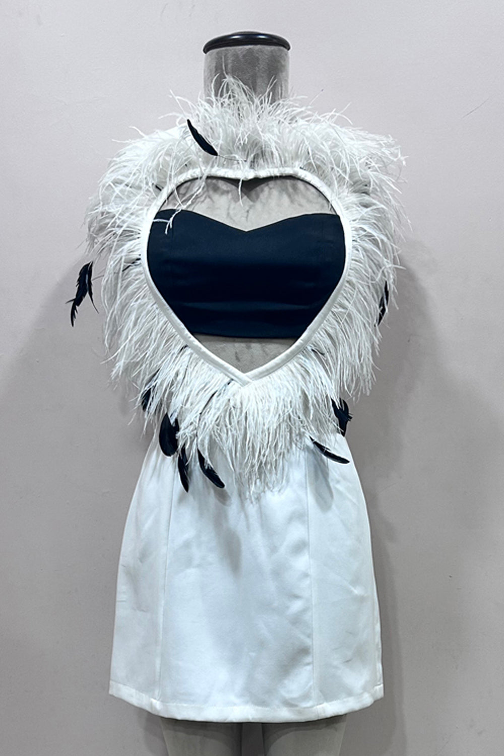 White and Black Cut Out Mini