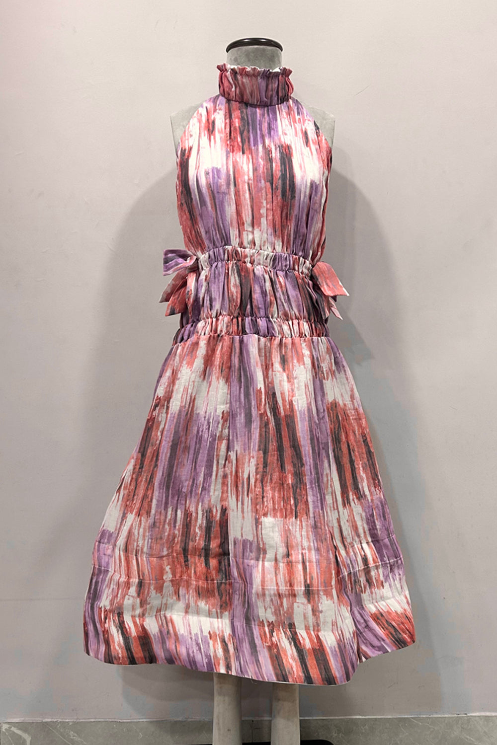 Linen Printed Midi