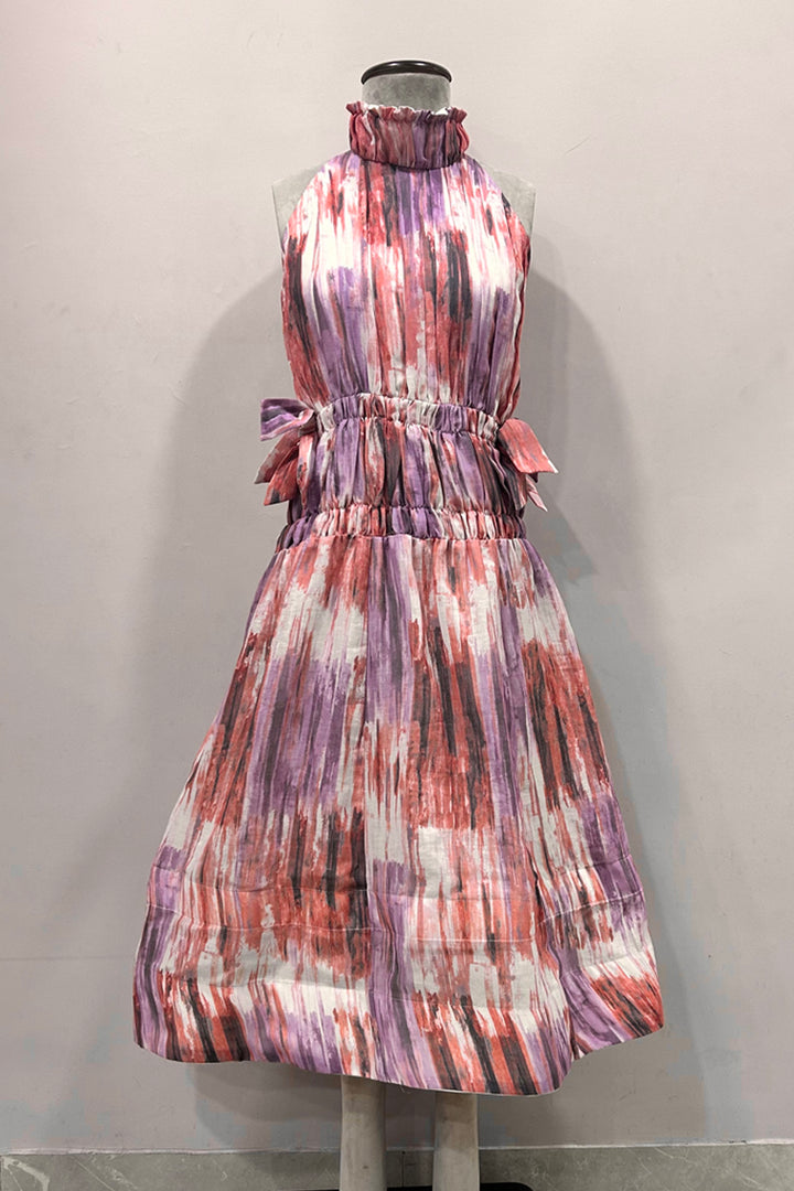 Linen Printed Midi