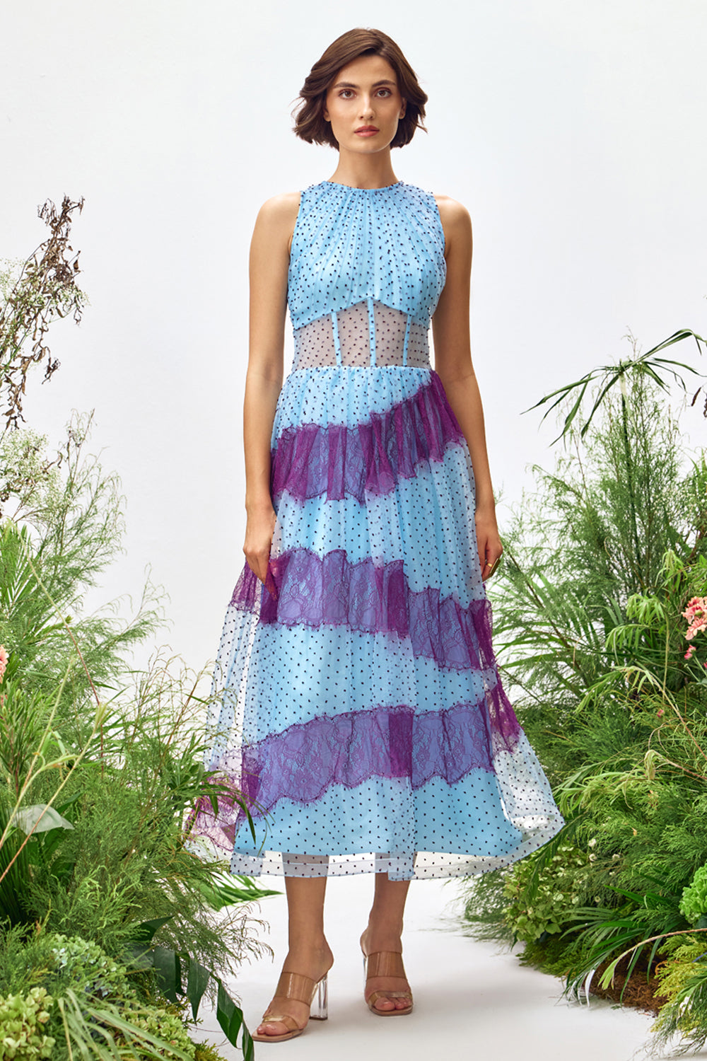 Aster Tulle Midi Dress