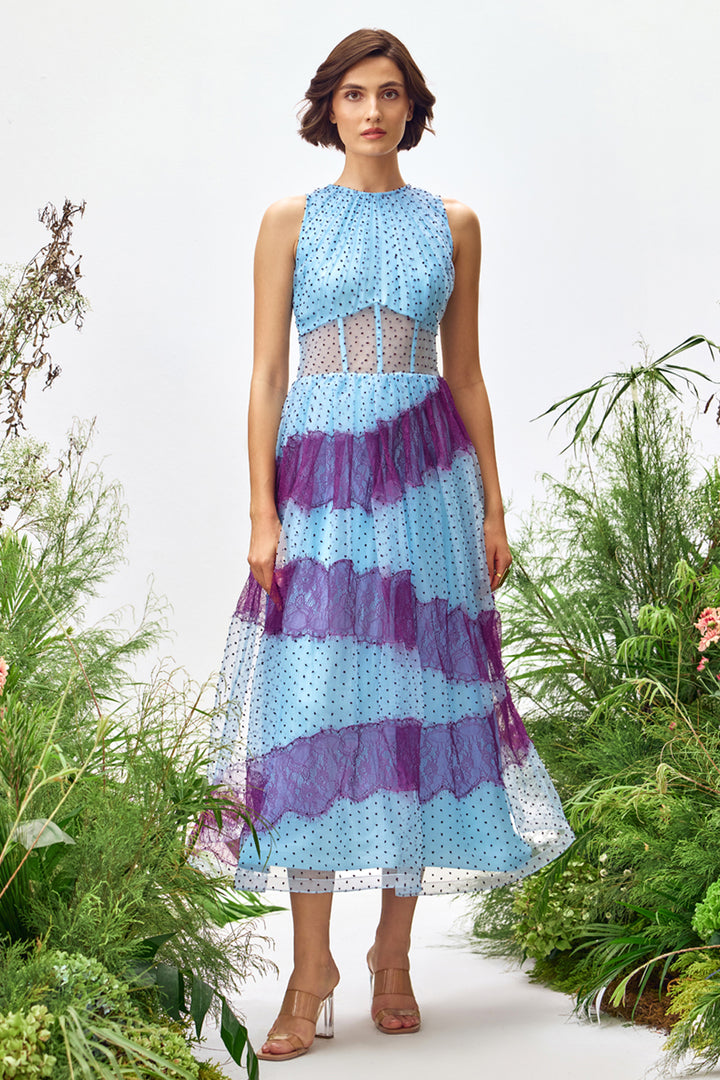Aster Tulle Midi Dress
