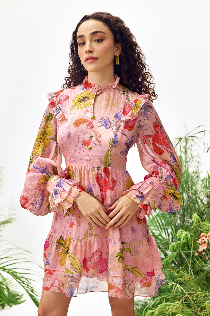 Poppy Print Mini Dress