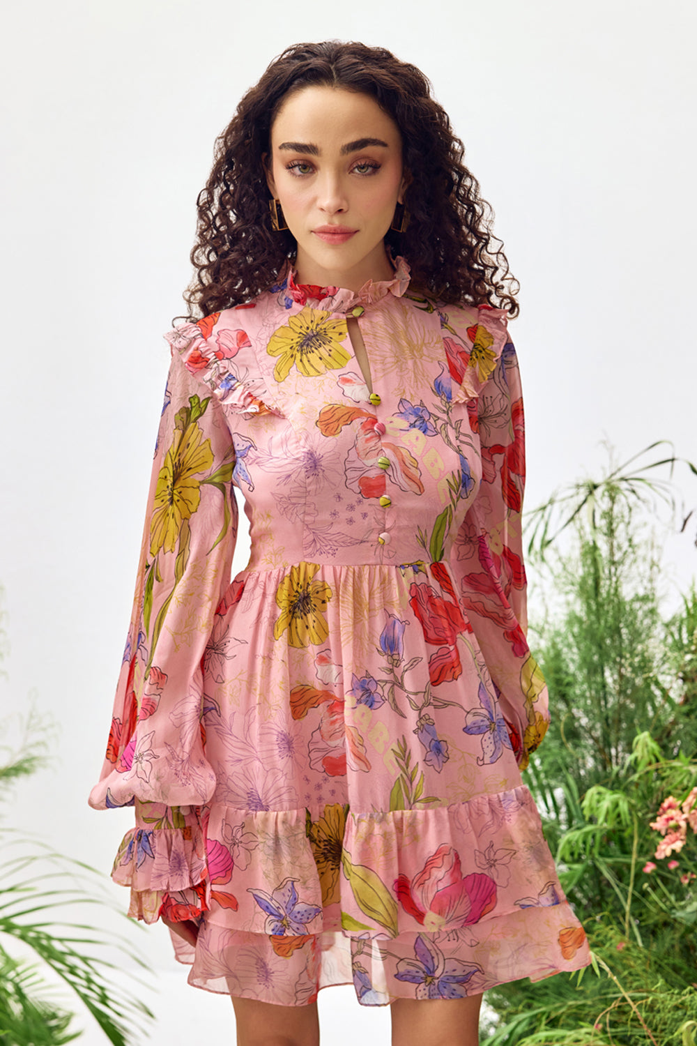 Poppy Print Mini Dress