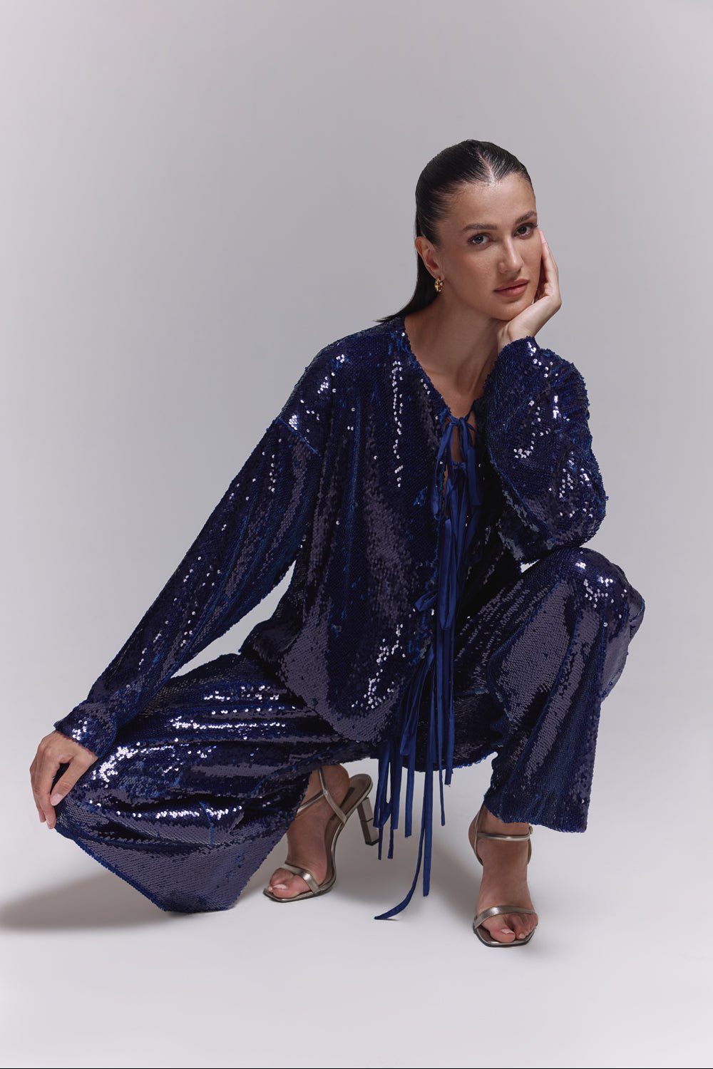 Abby Violet Sequin Co - ord Set - Zabella