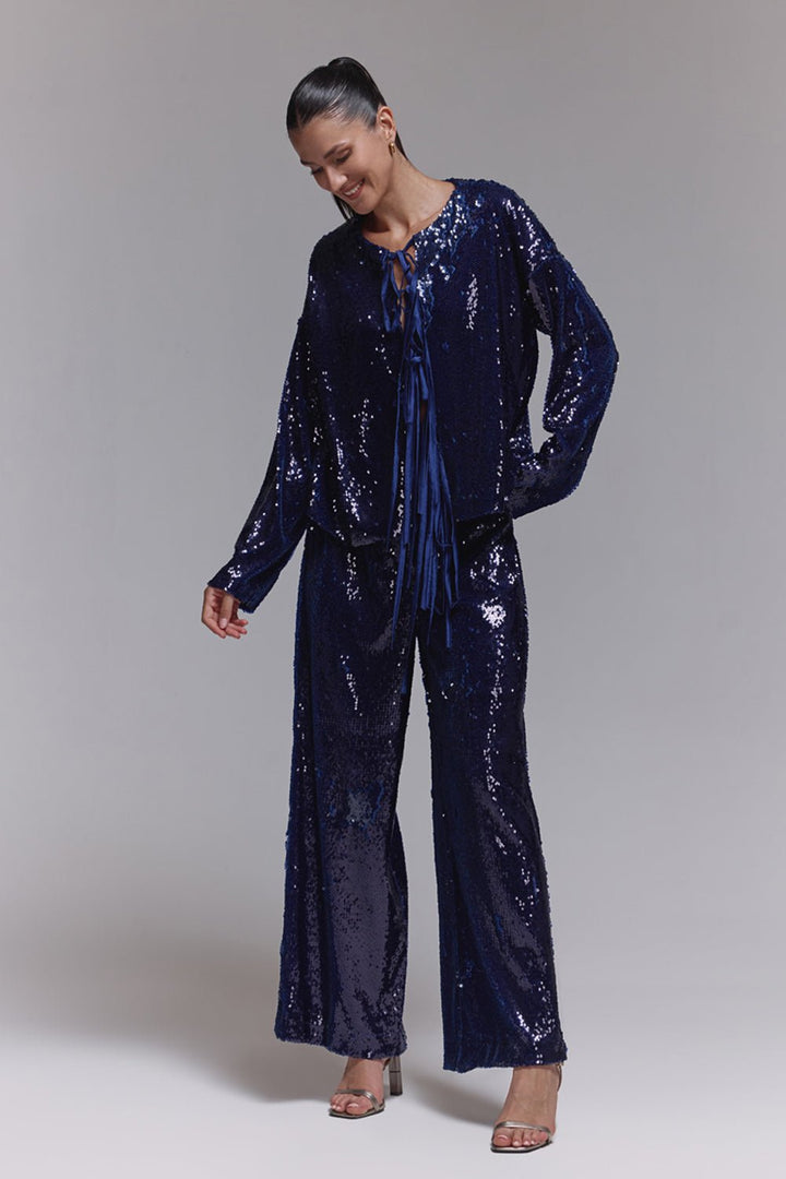 Abby Violet Sequin Co - ord Set - Zabella