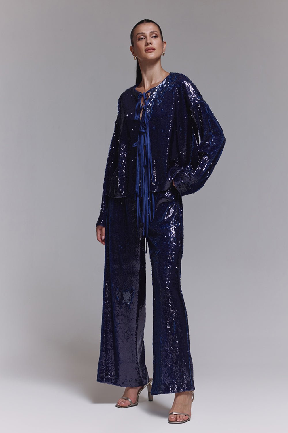 Abby Violet Sequin Co - ord Set - Zabella