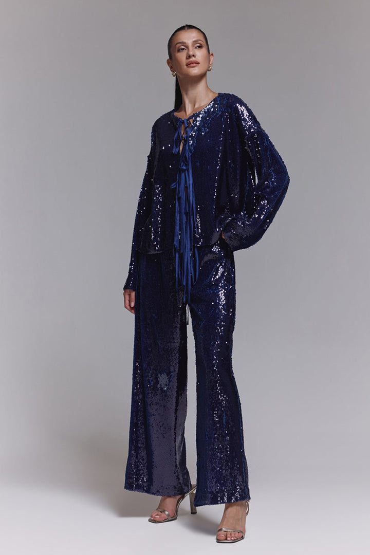 Abby Violet Sequin Co - ord Set - Zabella