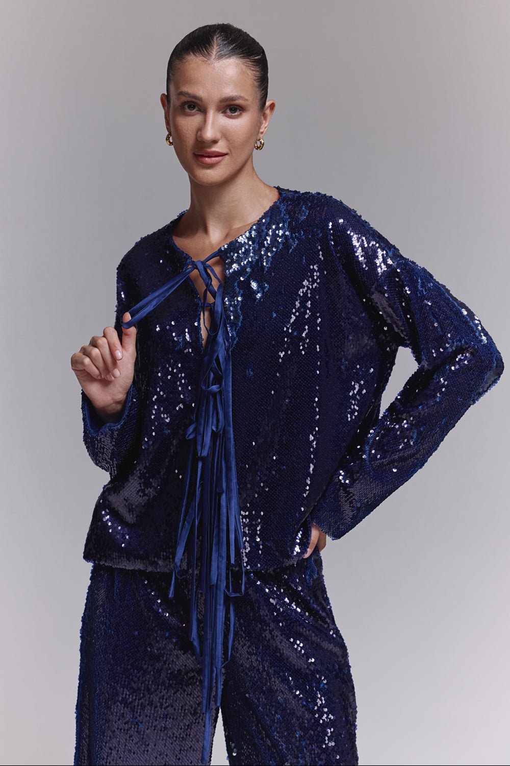 Abby Violet Sequin Co - ord Set - Zabella