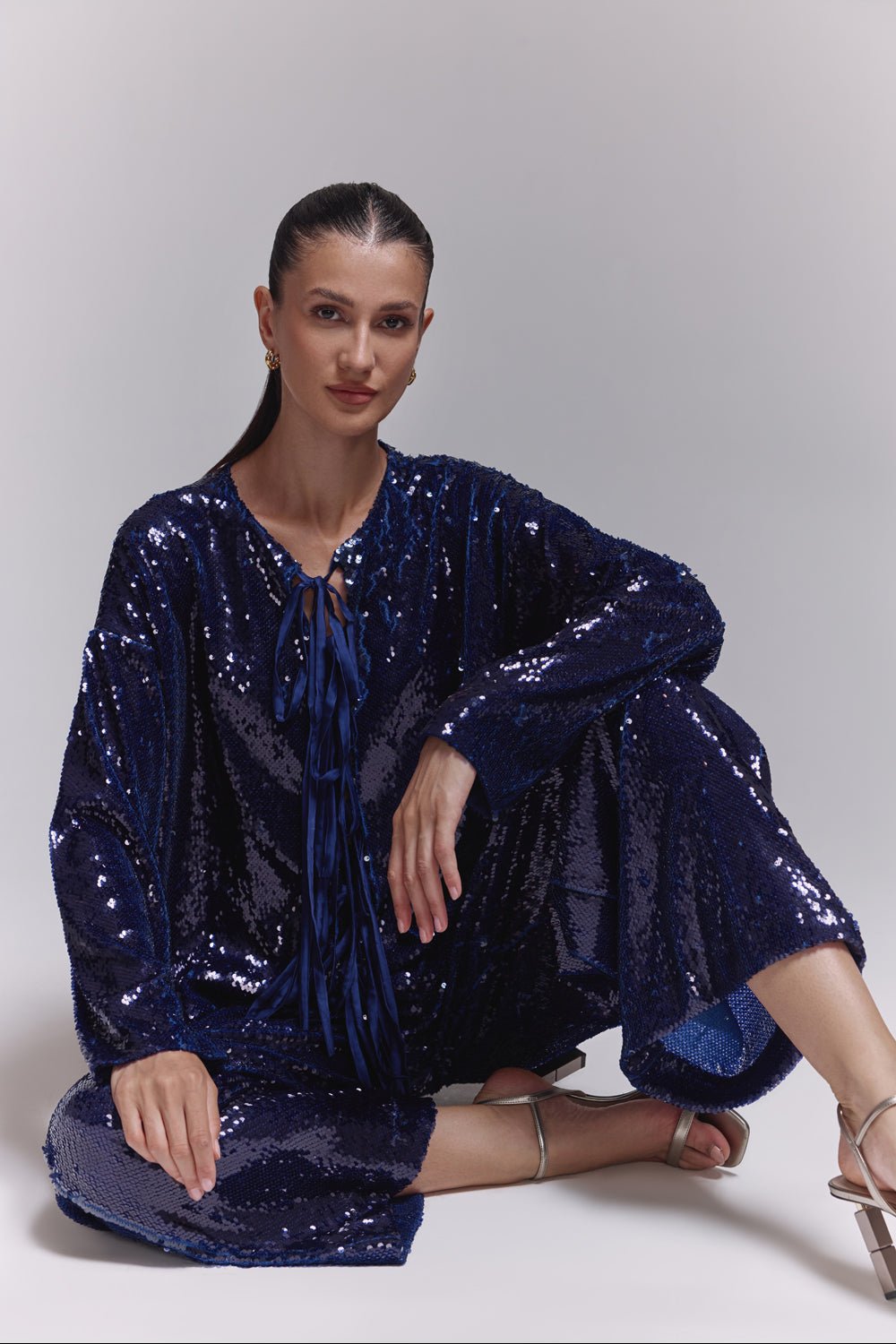 Abby Violet Sequin Co - ord Set - Zabella