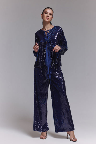 Abby Violet Sequin Co - ord Set - Zabella