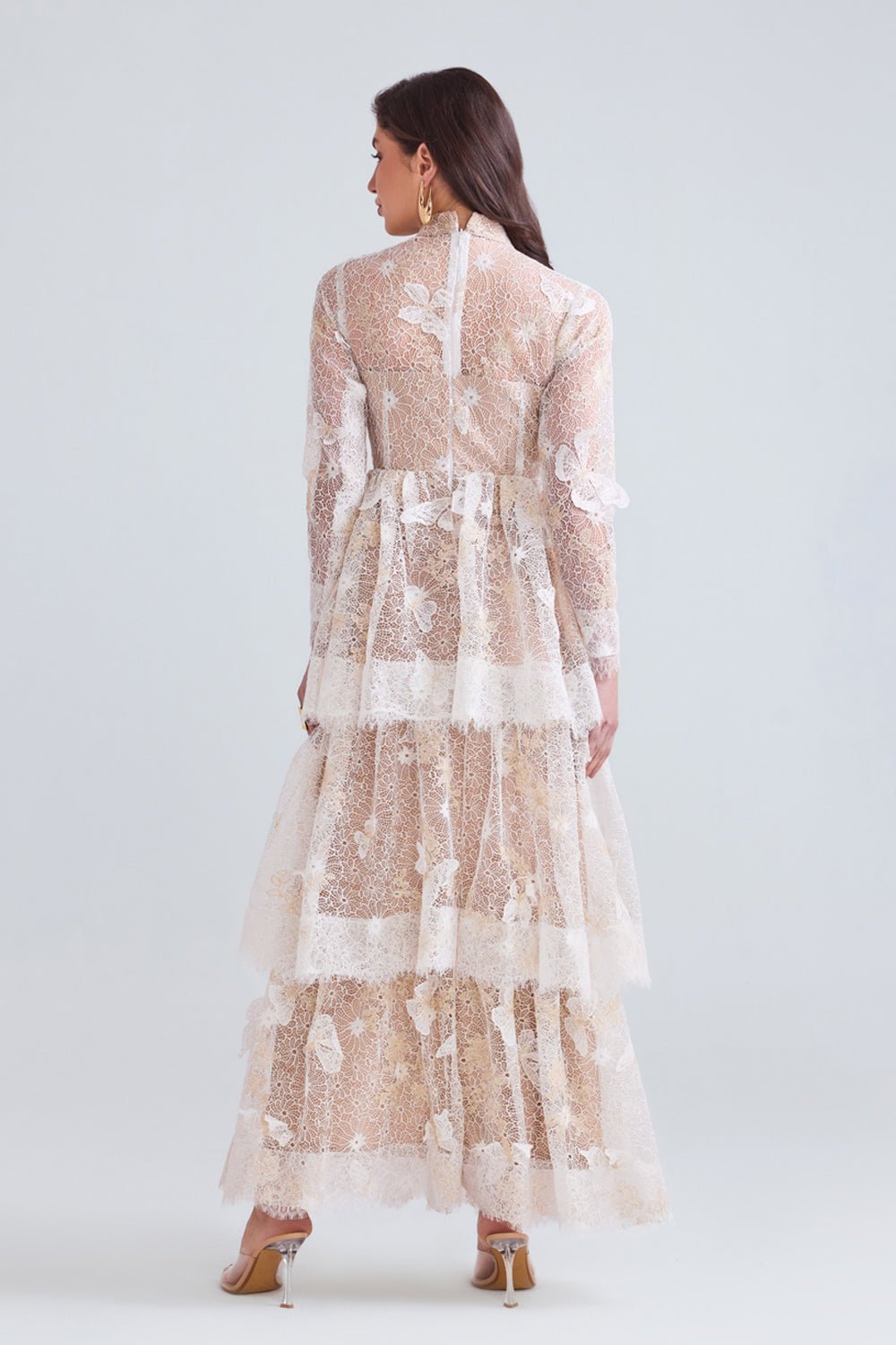 Amal Layered Lace Maxi - Zabella