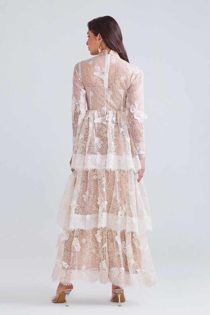 Amal Layered Lace Maxi - Zabella