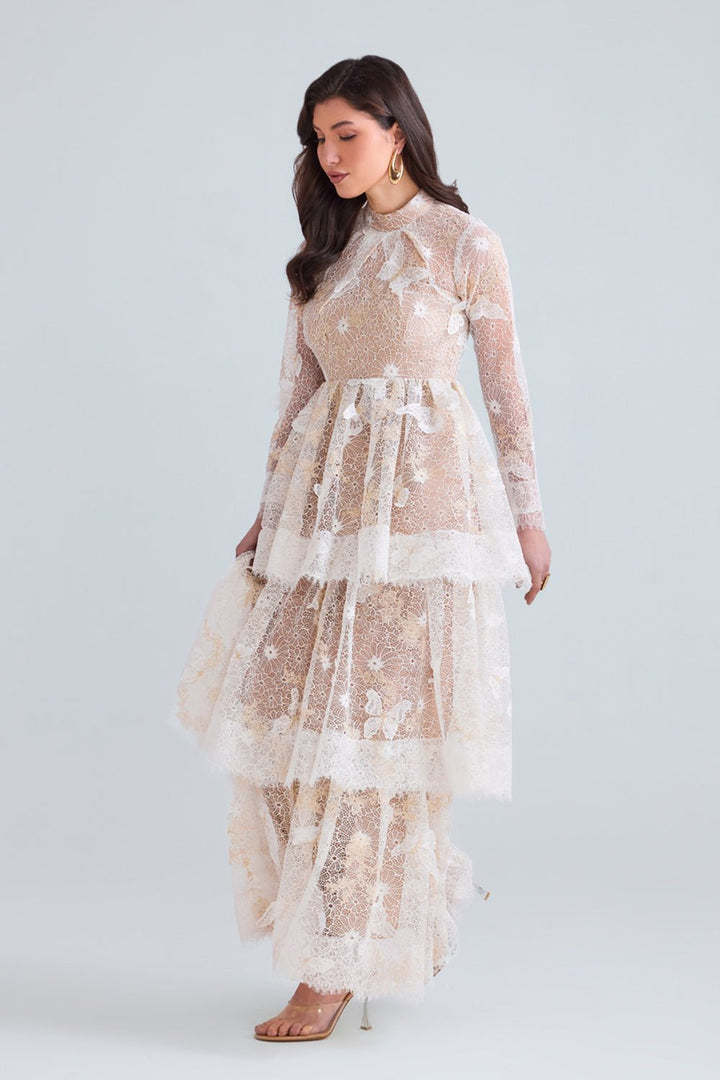 Amal Layered Lace Maxi - Zabella