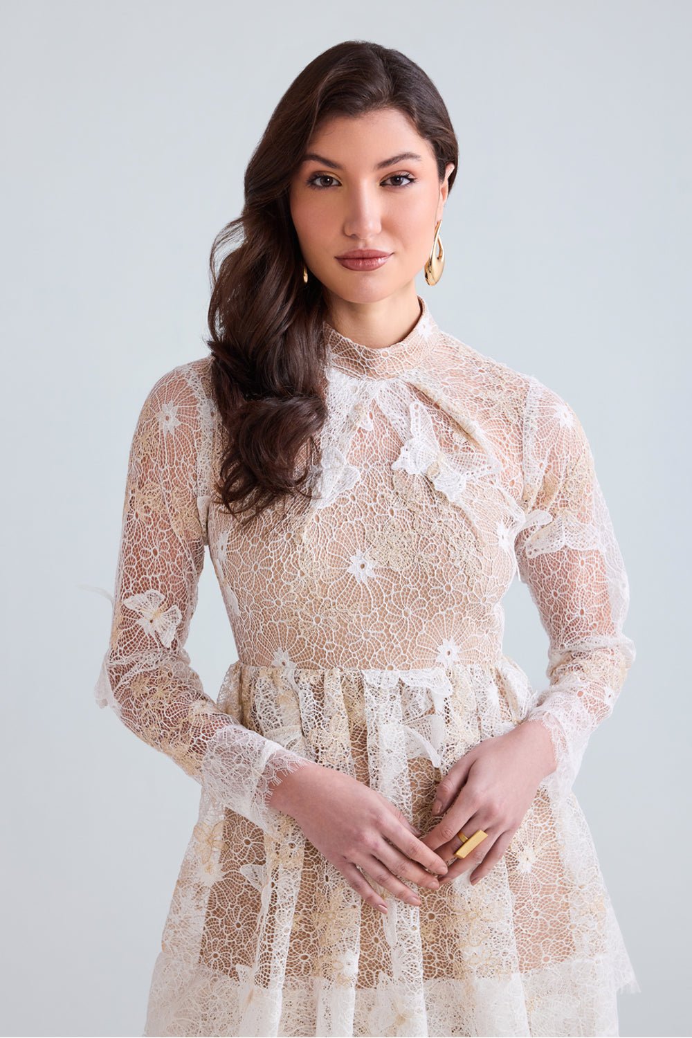 Amal Layered Lace Maxi - Zabella