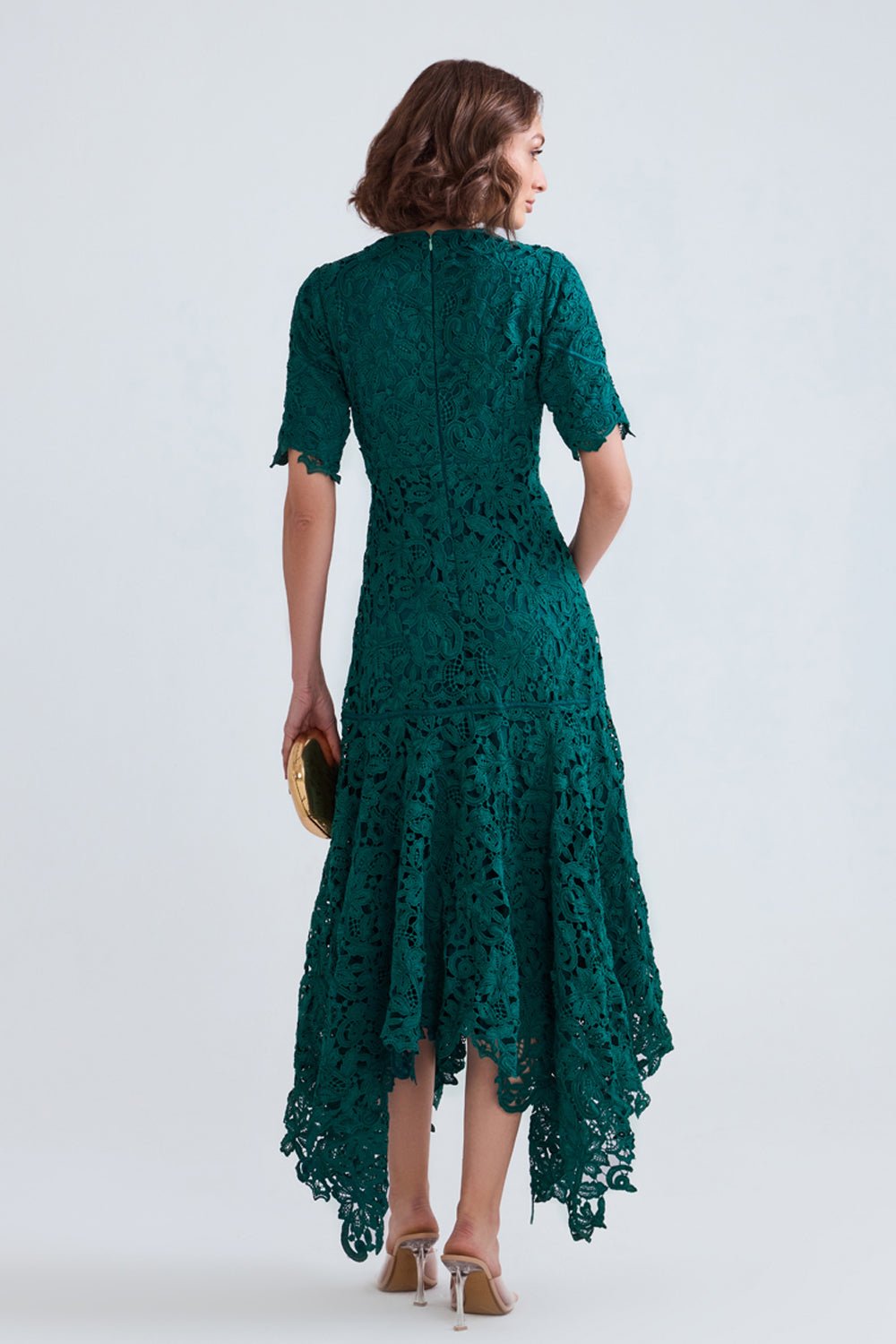 Asra Scalloped Lace Midi - Zabella