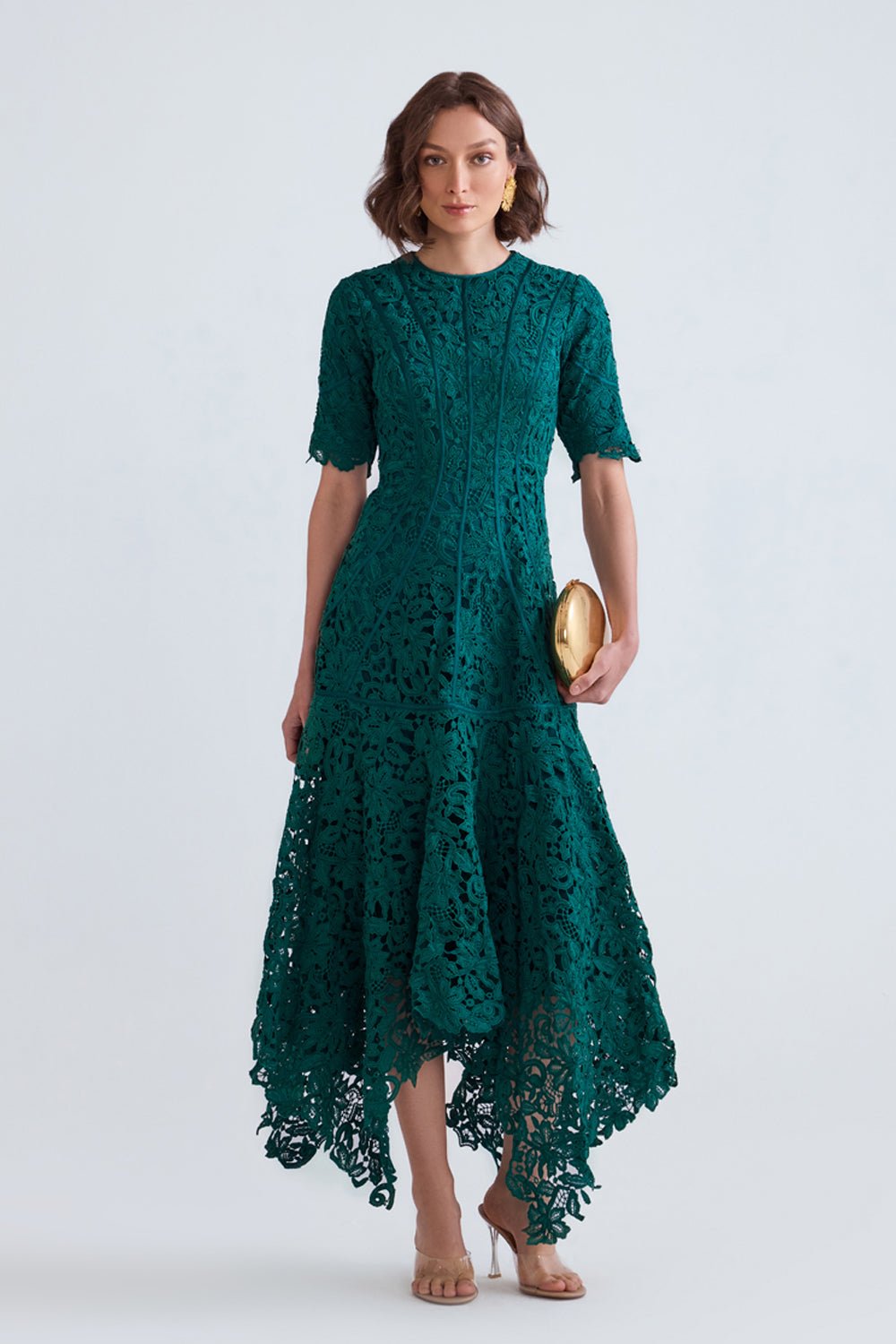 Asra Scalloped Lace Midi - Zabella