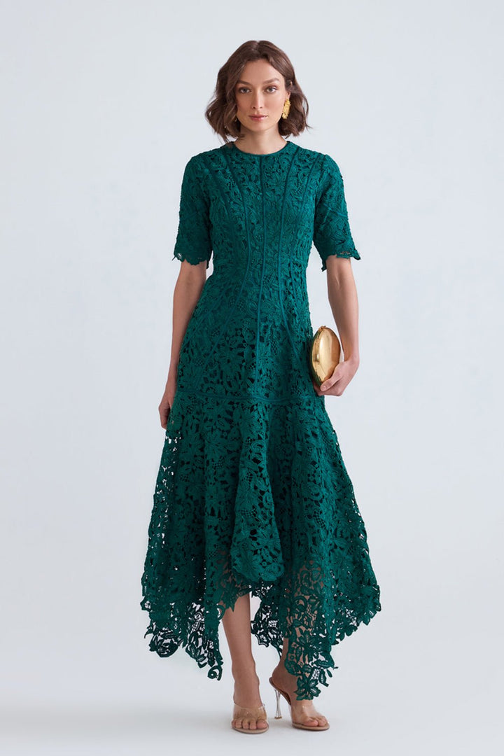 Asra Scalloped Lace Midi - Zabella