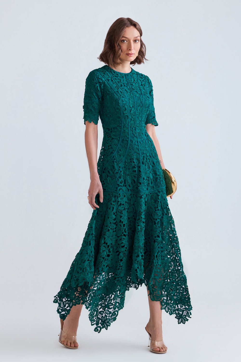 Asra Scalloped Lace Midi - Zabella