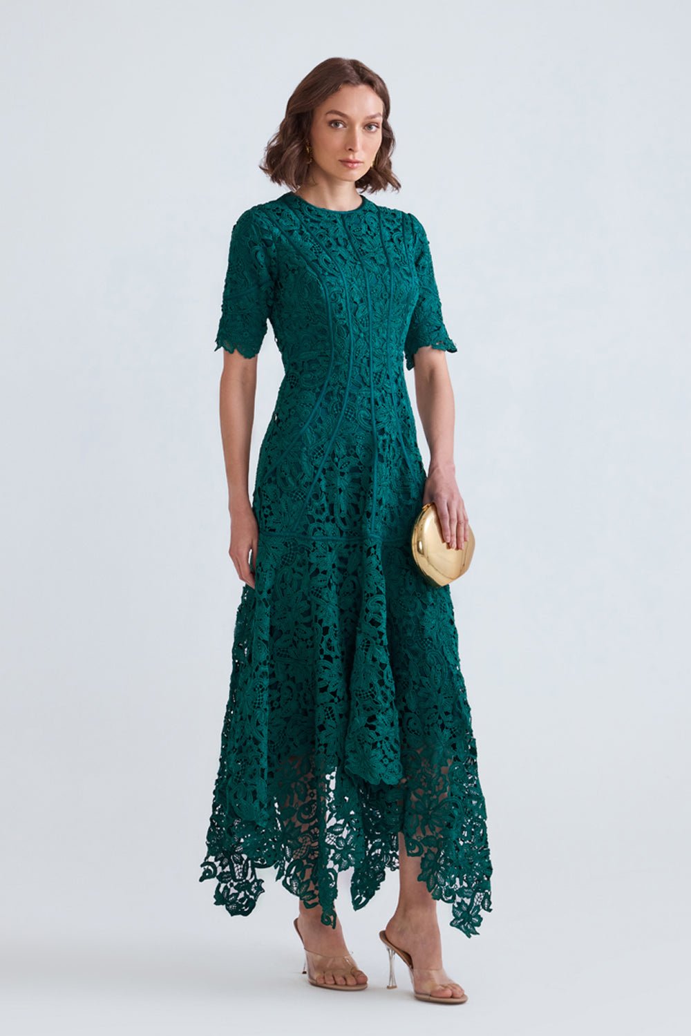 Asra Scalloped Lace Midi - Zabella