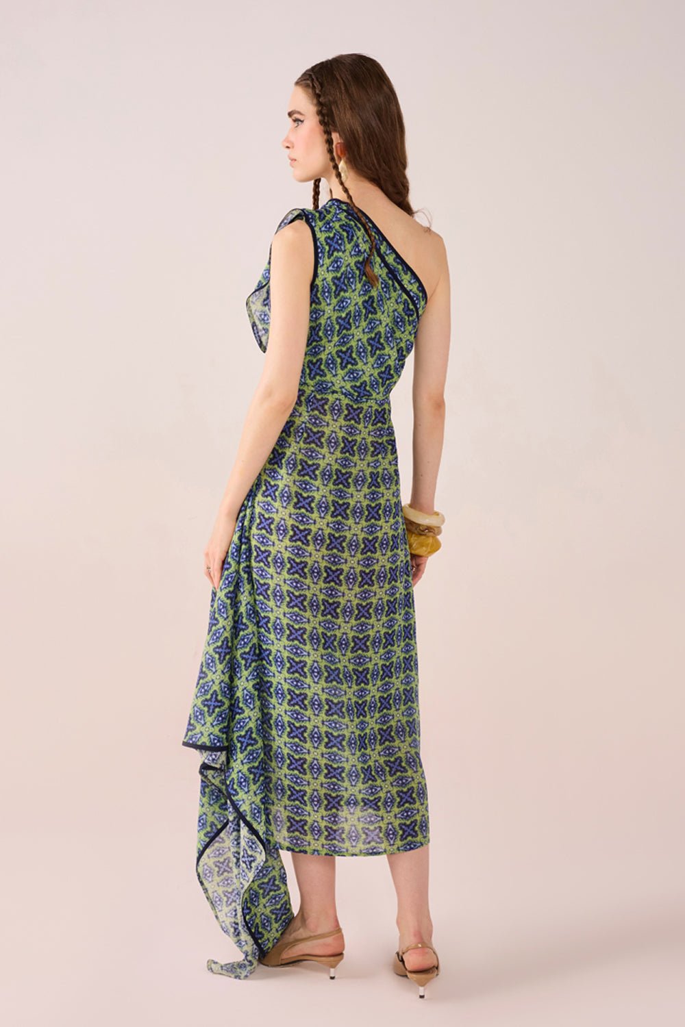 Athena Asymmetric Dress - Zabella