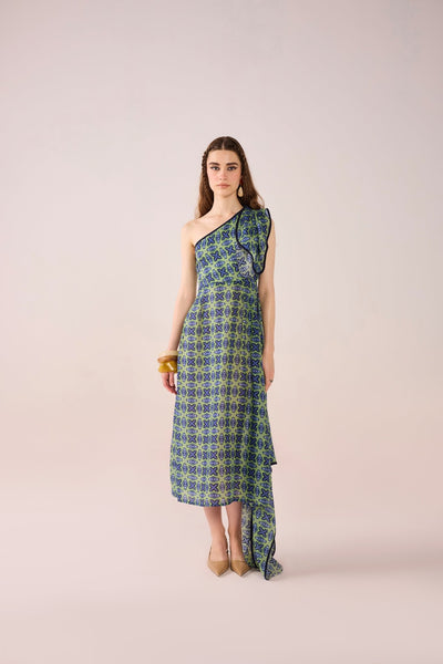 Athena Asymmetric Dress - Zabella