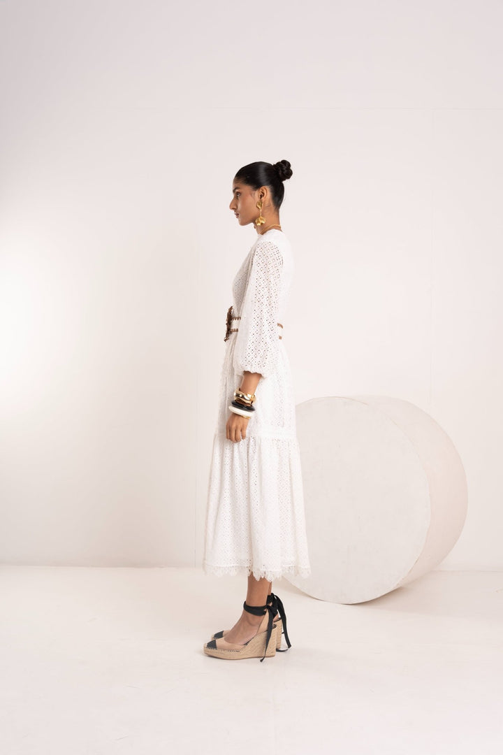 August Scalloped Maxi Dress - Zabella