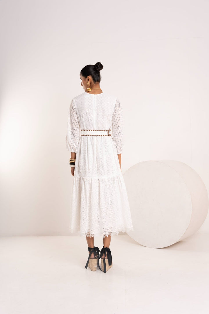 August Scalloped Maxi Dress - Zabella