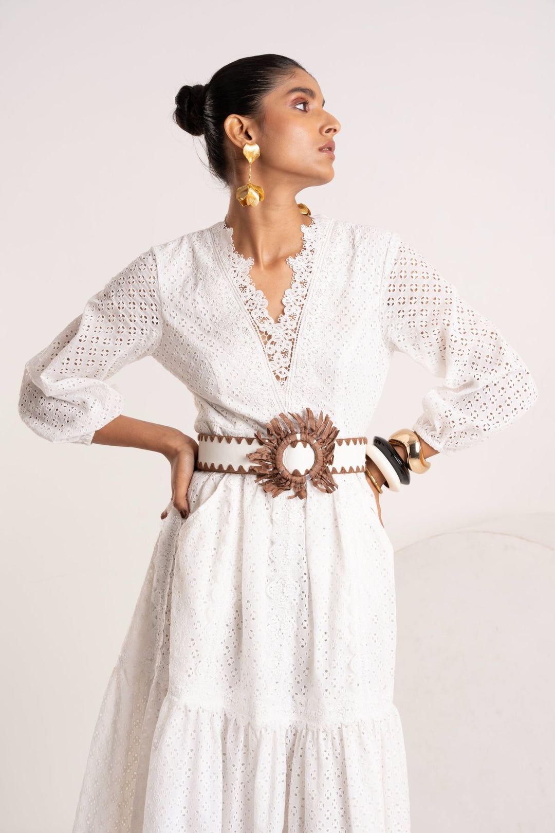 August Scalloped Maxi Dress - Zabella