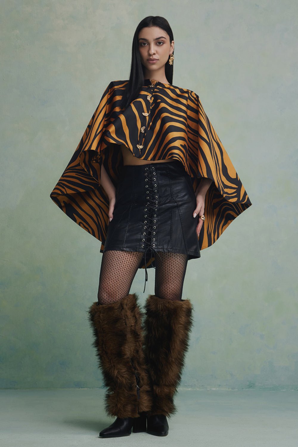 Baroque Beast High Low Jacket - Zabella