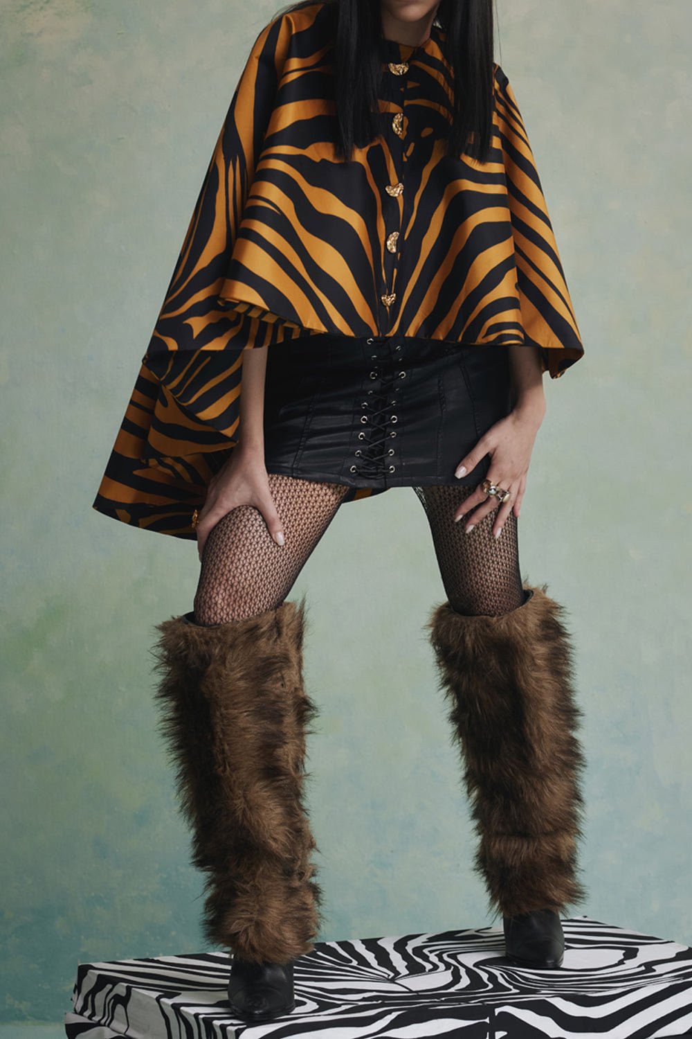 Baroque Beast High Low Jacket - Zabella