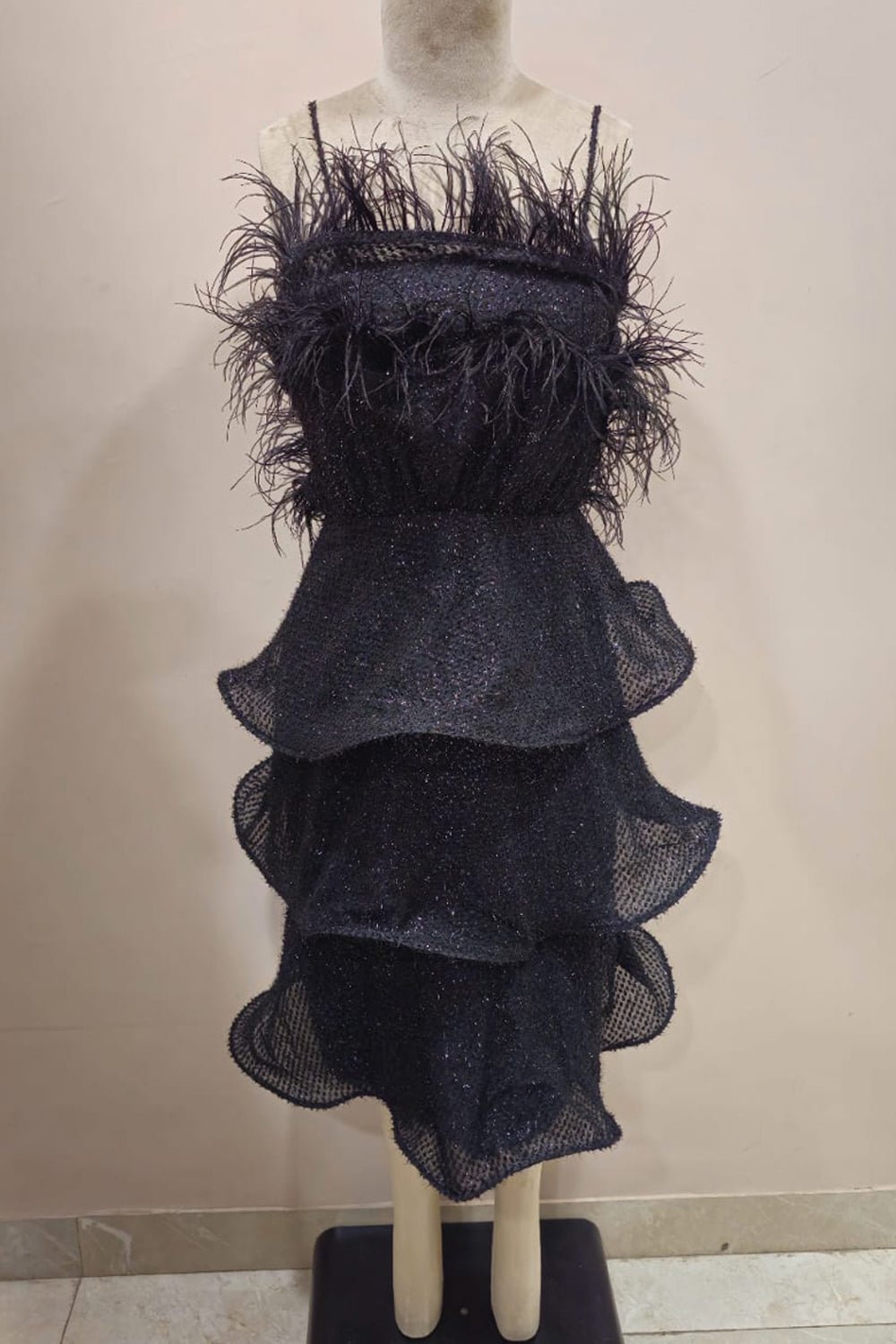Black Layered Midi - Zabella