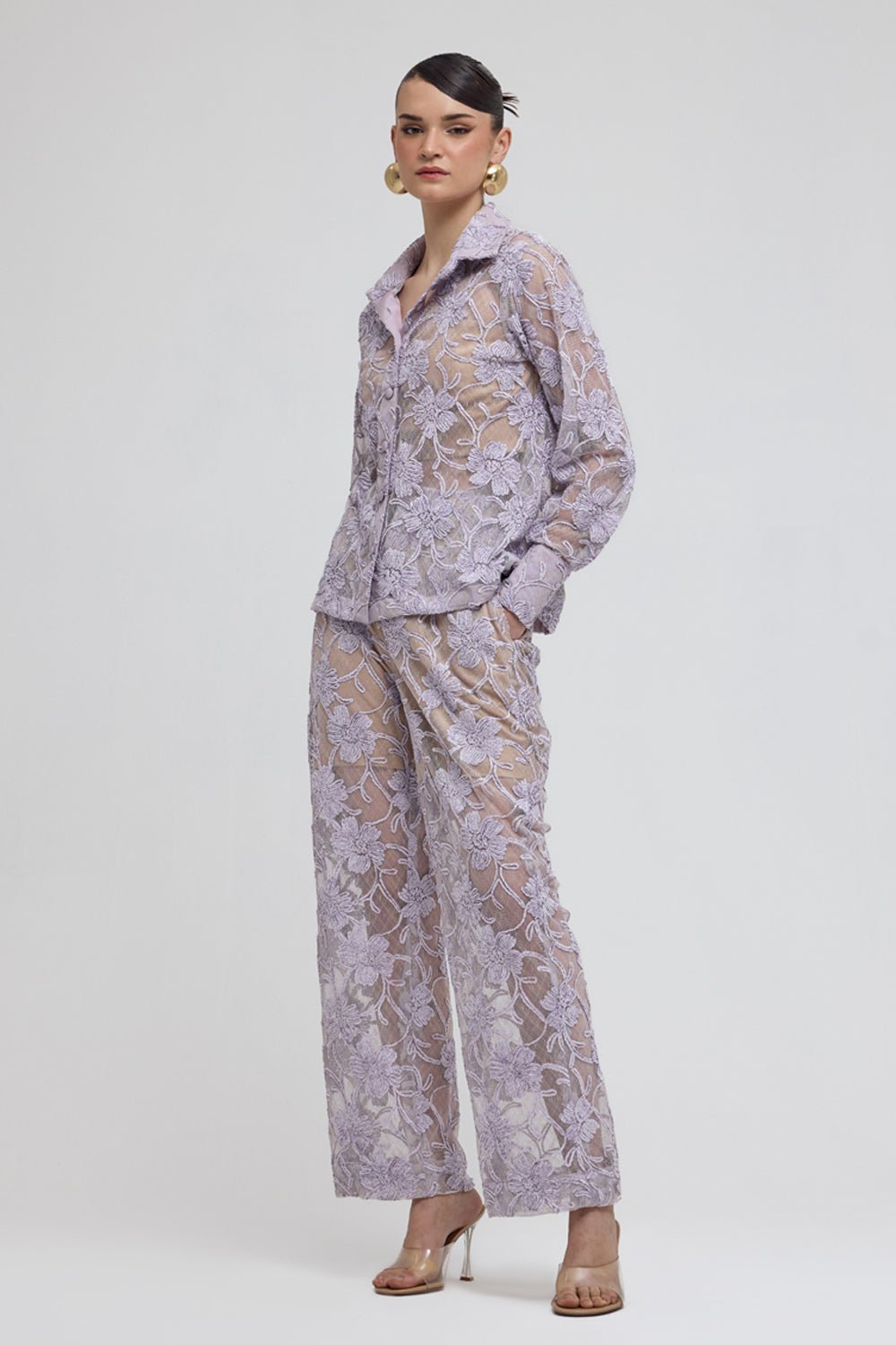 Capri Lavender Lace Set - Zabella