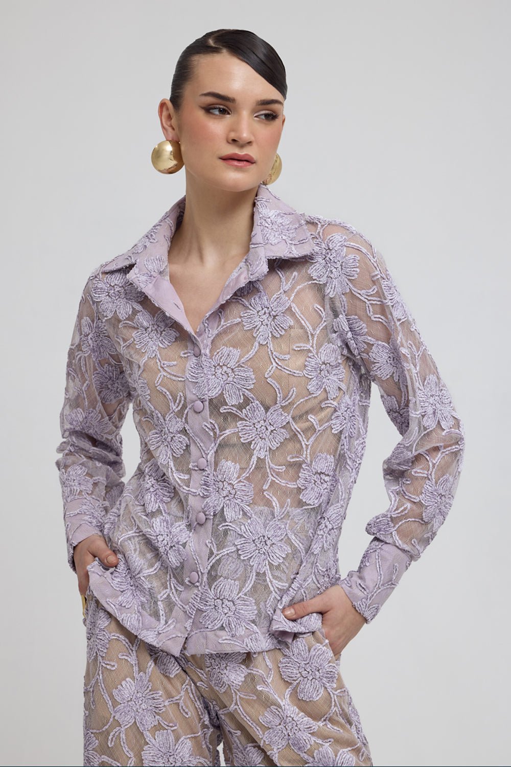Capri Lavender Lace Set - Zabella