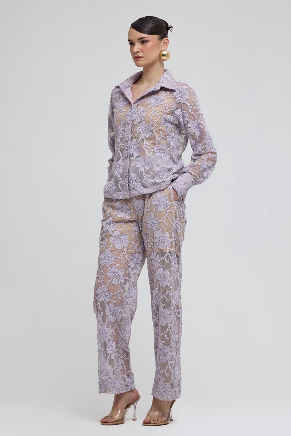 Capri Lavender Lace Top - Zabella