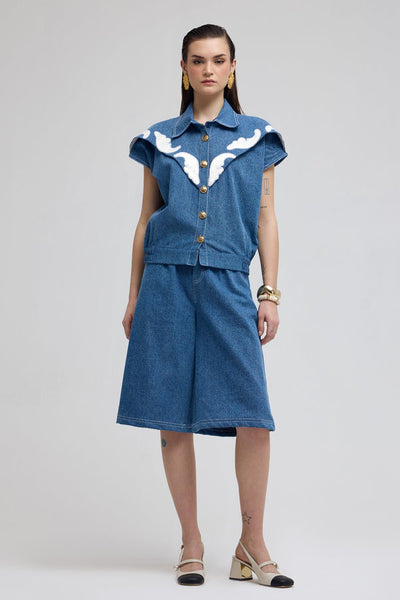Cuba Applique Denim Co - ord Set - Zabella