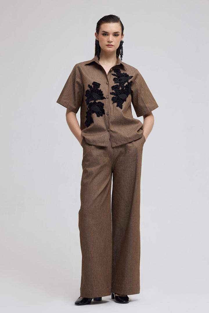 Cusco Brown Denim Pants - Zabella
