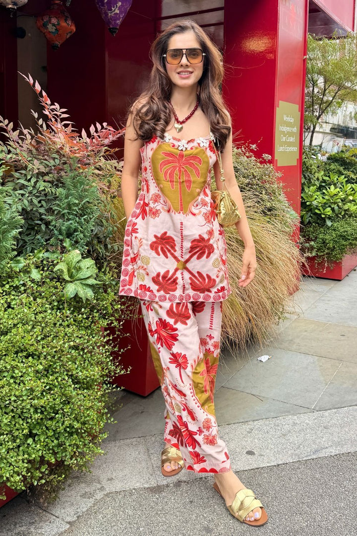 Desert Rhythm Top And Pants Set - Zabella